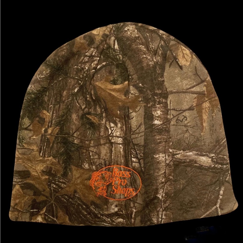 Bass Pro Shops RealTree Camo Hunting Camouflage Beanie hat